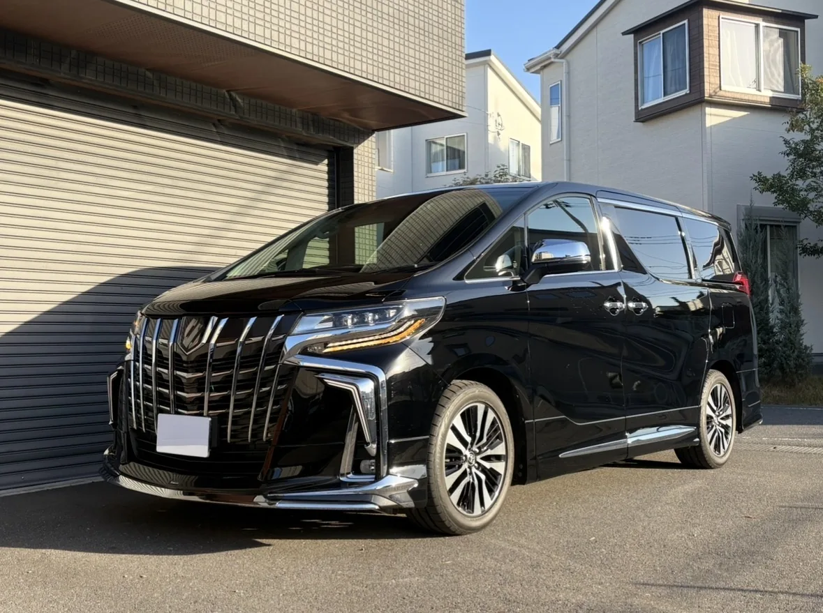 買い替えの際に売却された松戸市のお客様の黒いトヨタアルファード
